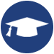 graduation cap icon for lonestar ssc community coordinator