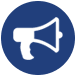 megaphone icon for lonestar ssc community coordinator